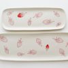 Porcelain Skinny Platter - Strawberry